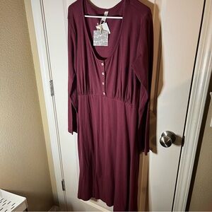 Kate Quinn Burgundy Dress